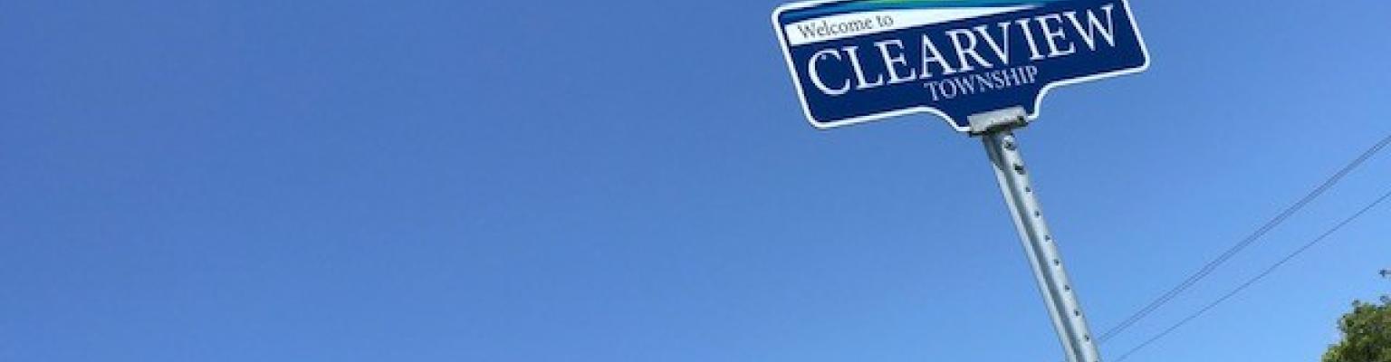 Clearview Township Sign